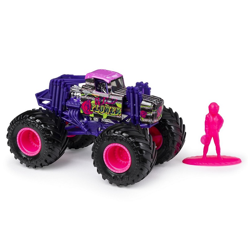 Masinuta metalica scara 1:64, Wild Flower, Monster Jam